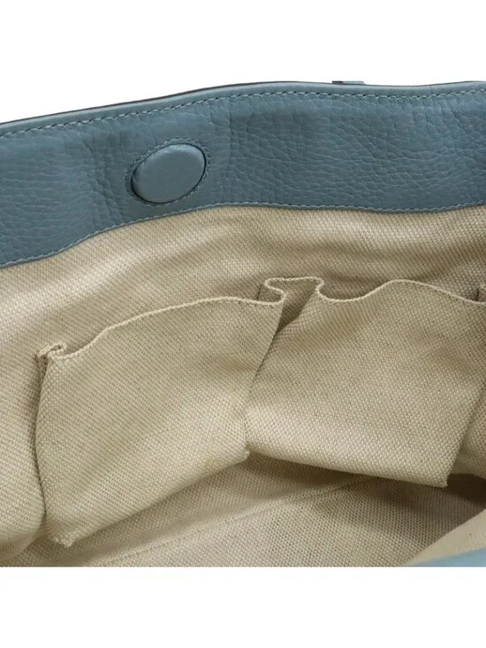 Gucci Flora Tote Shoulder Bag Semi Floral Pattern Canvas Leather - Picture 6 of 9